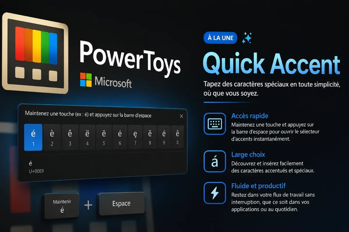 PowerToys Quick Accent sur Windows