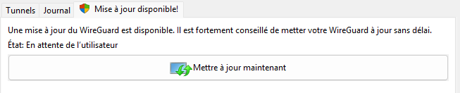 WireGuard propose une mise à jour du client Windows
